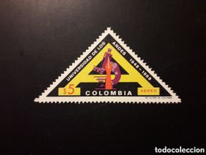 Selos: COLOMBIA YVERT A-493 SERIE COMPLETA NUEVA *** 1969 MICROSCOPIO, UNIV DE LOS ANDES PEDIDO MÍNIMO 3€